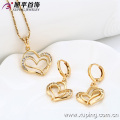 62814 Xuping Fashional Elegant Heart 18K Gold Plated Jewelry Sets